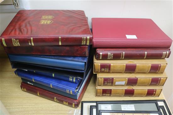 Thirteen albums of Queen Elizabeth II British & Irish unused stamps and first day issues